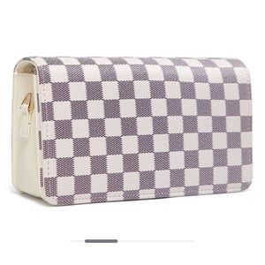 Checkered Crossbody Purse / Clutch